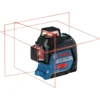 Nivel laser de planos GLL 3-80 Una linea horizontal y 2 lineas verticales con proyeccion en 360 0601.063.S00-000