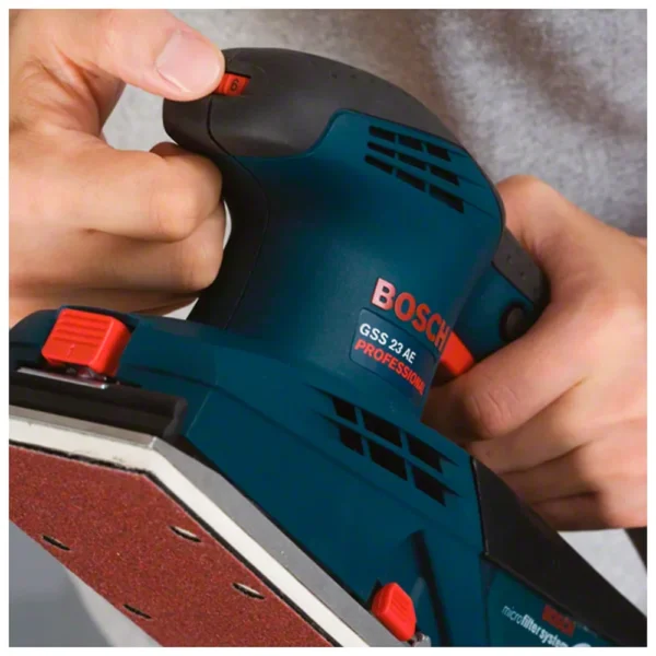 Lijadora Orbital 1/3 (93 x 230 mm) 190W Bosch GSS 23 AE 0601.070.7E0-000