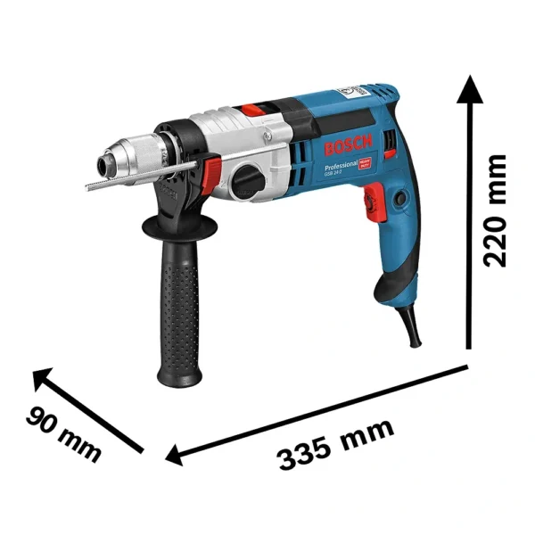 Taladro Percutor 1/2" 1100W 51000 gpm Maleta Bosch GSB 24-2 0601.19C.8E0-000