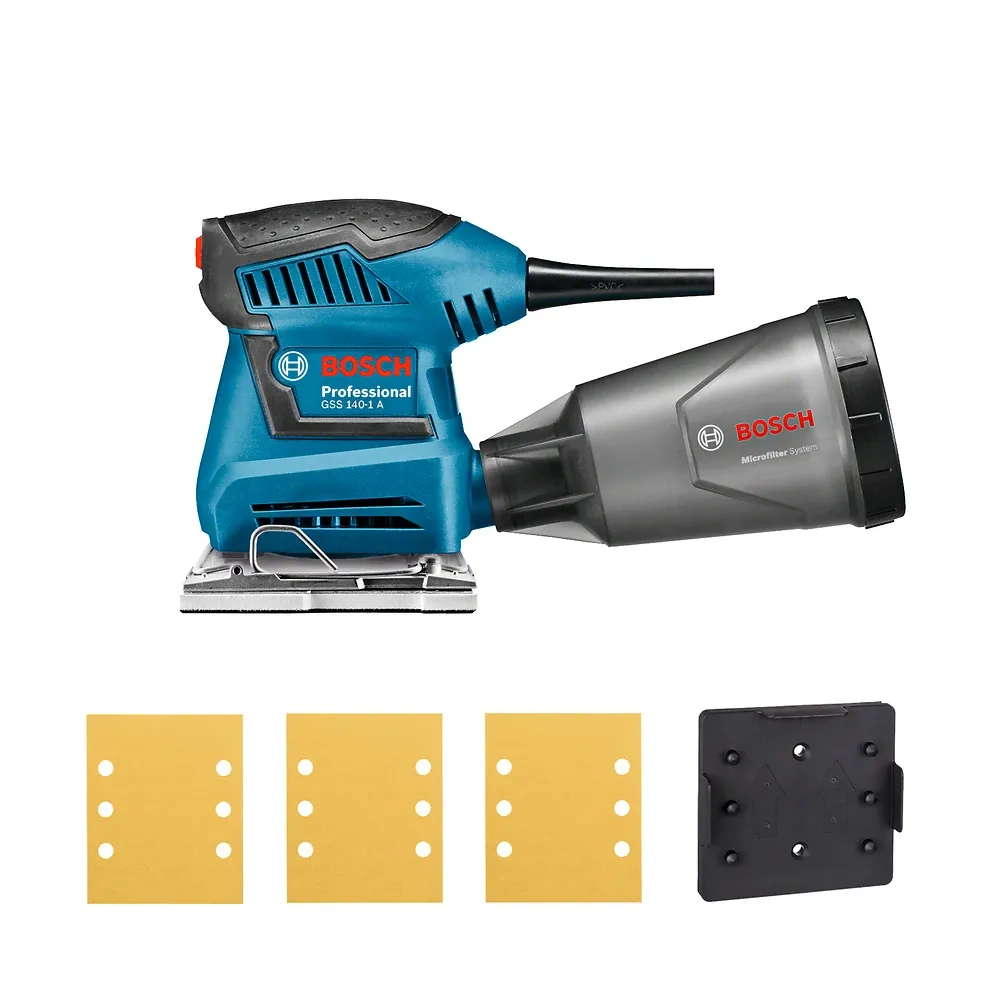 Lijadora Orbital (115 x 140 mm) 180W Bosch GSS 140-1A 0601.2A2.1E0-000