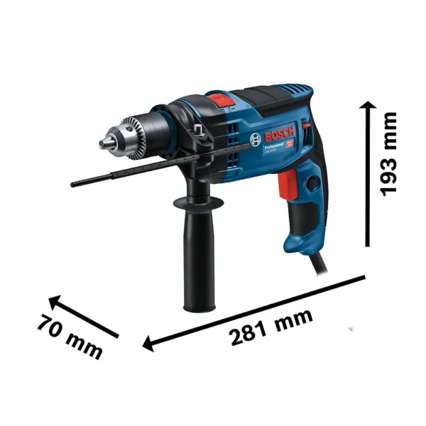 Taladro Percutor 1/2" 850W 52500 gpm Maleta Bosch GSB 16 RE 0601.2B9.0E1-000