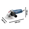 Amoladora Angular 4 1/2" 710W GWS 700 + 5 Discos Bosch 0601.3A3.0E1-000