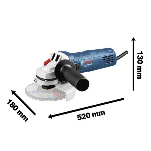 Amoladora Angular 4 1/2" 710W GWS 700 + 5 Discos Bosch 0601.3A3.0E1-000