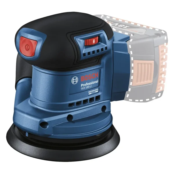 Lijadora Excéntrica 5" 18V Brushless Baretool Bosch GEX 185-LI 0601.3A5.0E0-000