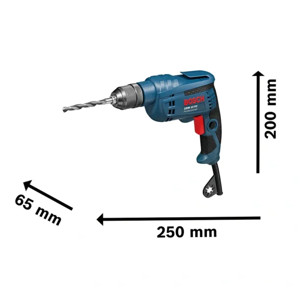 Taladro de Rotacion 3/8" 550W 2600 rpm Bosch GBM 10 RE 0601.473.6E0-000