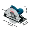 Sierra Circular 9 1/4" (235mm) 2200W Corte en 90° 85mm Bosch GKS 235 0601.57A.0E0-000
