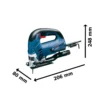 Sierra Caladora 650W 90mm Bosch GST 90 BE 0601.58F.0E0-000