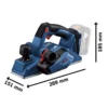 Cepillo 82 mm 18V Brushless Baretool Bosch GHO 185 LI 0601.5B5.0D0-000