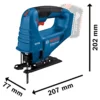 Sierra Caladora GST 183-LI Professional con Hoja T 111 C 0601.5B7.0E0-000