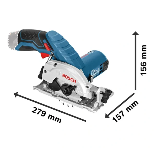 Mini sierra circular 12V 3 3/8" (Sin Baterias/Ni Cargador) Bosch GKS 12V-26 0601.6A1.001-000