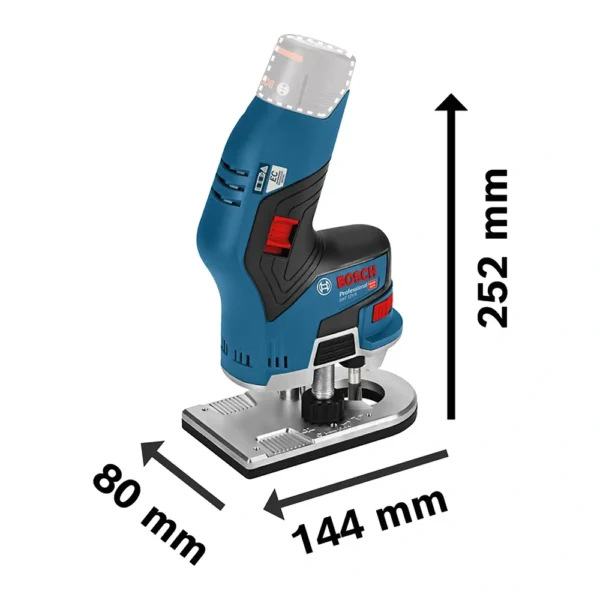 Ruteadora 12V 6 mm/8 mm/1/4" Baretool (Sin baterías ni cargador) Bosch GKF 12V-8 0601.6B0.0L0-000