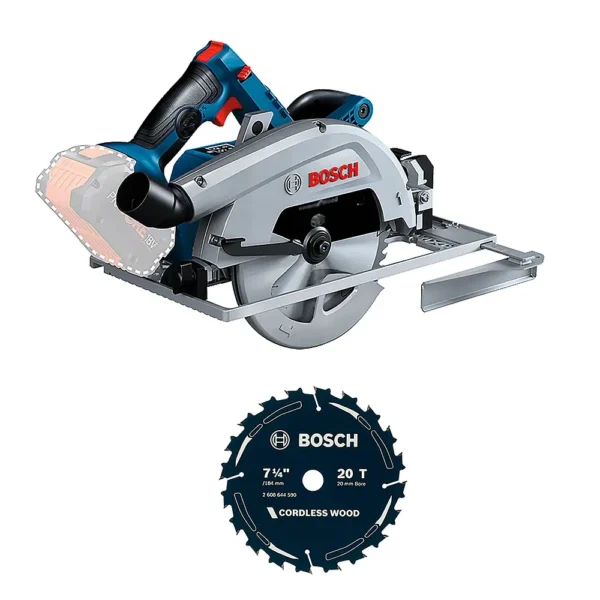 Sierra Circular 7 1/4" 18V 5000 Rpm Brushless Biturbo (Sin Baterías / Sin Cargador) Bosch GKS 18V-68 GC 0601.6B5.1E0-000