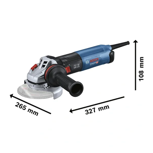 Amoladora Angular 5" 1700W 11500 rpm Bosch GWS 17-125 S 0601.7D0.3E0-000