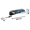 Herramienta Multiuso Oscilante 18V (Sin Bateria/Sin Cargador) Bosch GOP 18V-28 0601.8B6.002-000