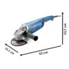 Amoladora Angular 7'' 2200W 8500 rpm Bosch GWS 2200-180 0601.8F1.0E0-000