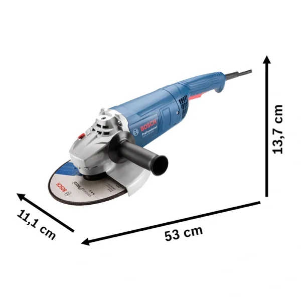 Amoladora Angular 9" 2200W 6500 rpm Bosch GWS 2200-230 0601.8F2.0E0-000