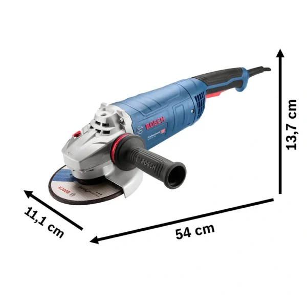 Amoladora Angular 7" 2500W 8500 rpm c/Tri-Control Bosch GWS 25-180 0601.8F3.0E0-000