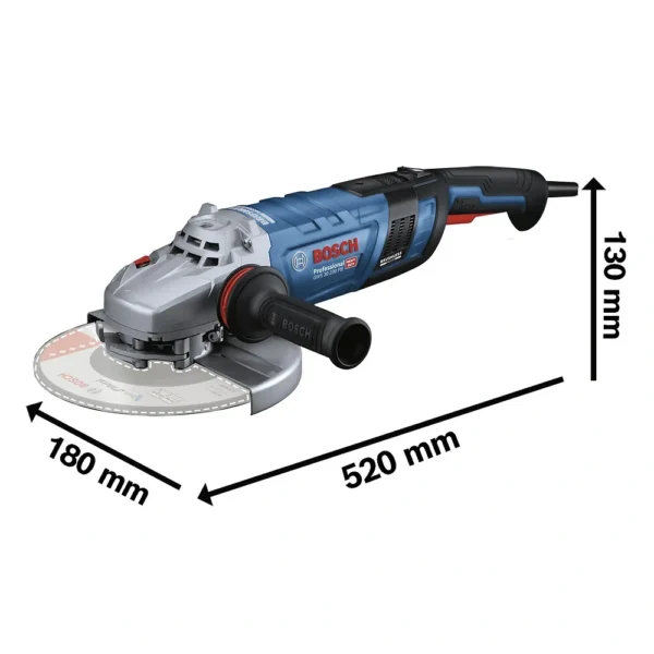 Amoladora Angular 9" 2800W Brushless 6500 rpm Bosch GWS 30-230 PB 0601.8G1.1E0-000