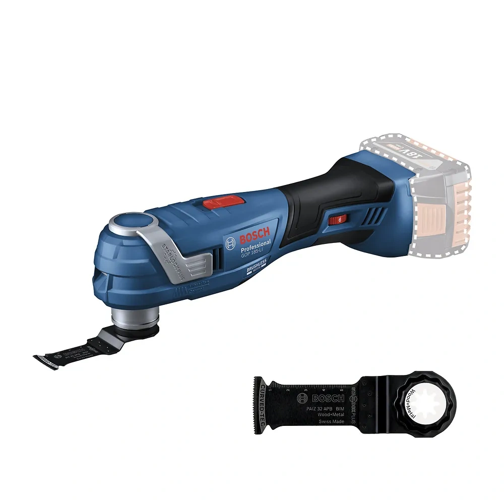 Multicortadora Inalámbrica GOP 185-LI con Hoja de Sierra de Inmersión Starlock Plus BIM PAIZ 32 APB 0601.8G2.0D0-000