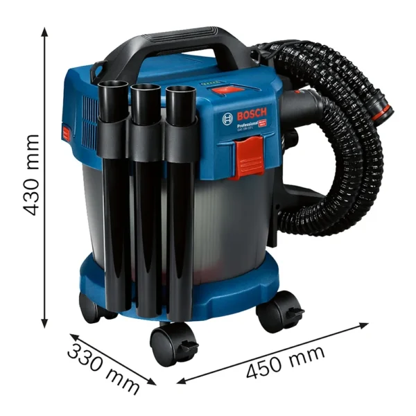 Aspirador de Polvo 18V (Sin Baterías / Sin Cargador) Bosch GAS 18V-10 L Premium 0601.9C6.302-000