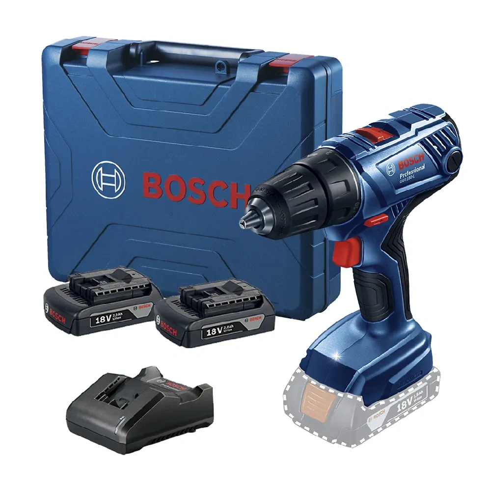 Taladro Atornillador 1/2" 18V 54Nm 2 Bat 2.0 Ah Bosch GSR 180-LI 0601.9F8.1E0-000