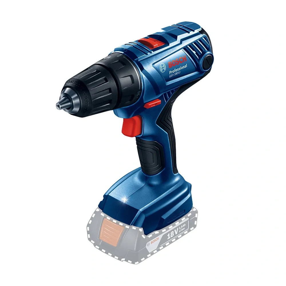 Taladro Atornillador 1/2" 18V 54Nm Baretool Bosch GSR 180-LI 0601.9F8.1E2-000