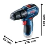 Taladro Percutor 3/8" 12V Brushless 30Nm Baretool Bosch GSB 12V-30 0601.9G9.102-000