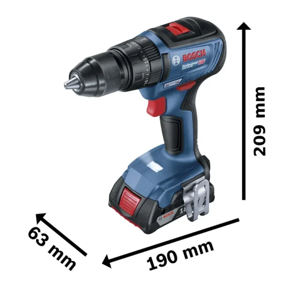 Taladro Percutor 1/2" 18V Brushless 2 Bat + Carg Bosch GSB 18V-50 0601.9H5.1E0-000