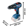 Taladro Percutor 1/2" 18V Brushless 50Nm Baretool Bosch GSB 18V-50 0601.9H5.1E2-000