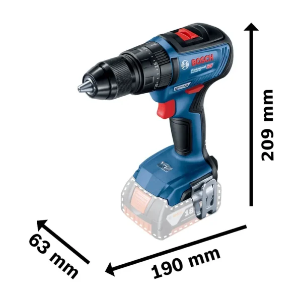 Taladro Percutor 1/2" 18V Brushless 50Nm Baretool Bosch GSB 18V-50 0601.9H5.1E2-000
