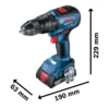 Taladro Atornillador Percutor 1/2" 18V Brushless Inc 1 Bat y Carg Bosch GSB 18V-50 0601.9H5.1E4-000
