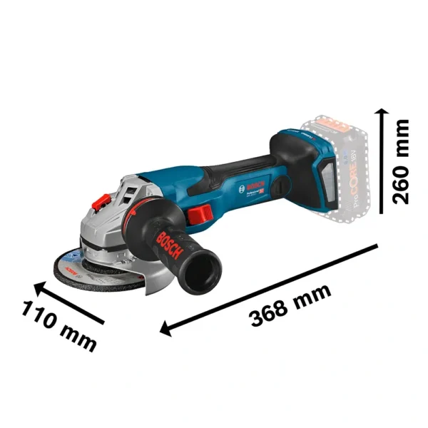 Amoladora Angular 5" 18V Brushless Baretool Bosch GWS 18V-15 C 0601.9H6.0E0-000