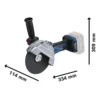 Amoladora Angular 7" 18V Brushless Baretool Bosch GWS 18V-180 PC 0601.9H6.EE1-000