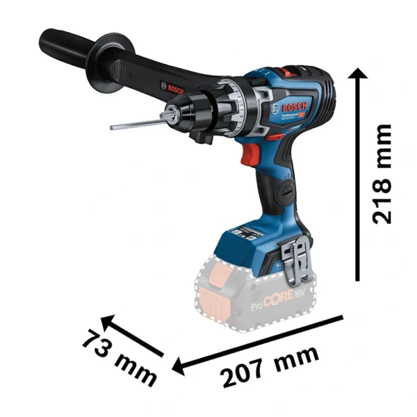 Taladro Percutor 1/2" 18V Biturbo 150Nm Baretool Bosch GSB 18V-150 C 0601.9J5.1E0-000