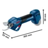 Tijeras para jardín Pro Pruner Baretool inalambrico 0601.9K1.0E0-000