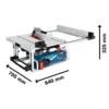 Sierra de Mesa 10" (254mm) 1800W Corte en 90° 79mm Bosch GTS 10 J Professional 0601.B30.5E0-000