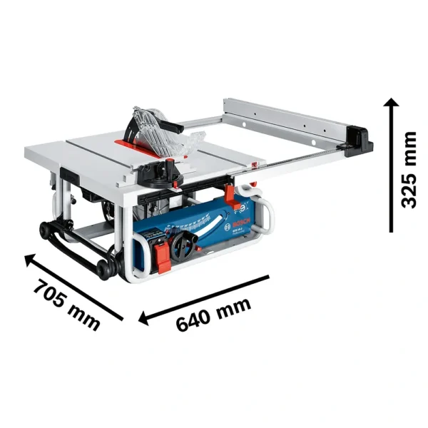 Sierra de Mesa 10" (254mm) 1800W Corte en 90° 79mm Bosch GTS 10 J Professional 0601.B30.5E0-000