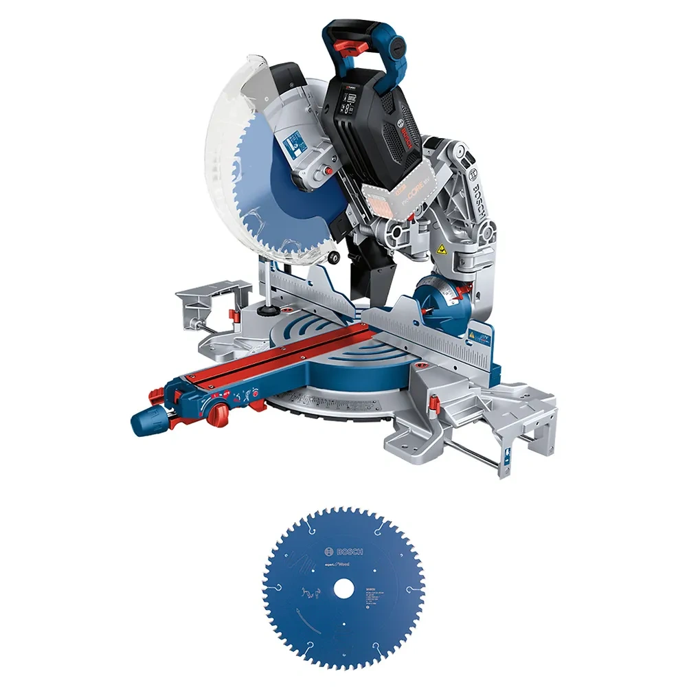 Sierra Ingleteadora 12" 18V 4000 Rpm Brushless Biturbo (Sin Baterias / Sin Cargador) Bosch GCM 18V-305 GDC 0601.B43.0K0-000