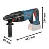 Rotomartillo Sds-Plus 18V Brushless 2.5J Baretool Bosch GBH 18V-26 D 0611.916.001-000