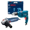 Taladro Percutor 1/2" 550W GSB 550 RE + Amoladora Angular 4 1/2" GWS 700 Bosch 0615.A00.1K8-000