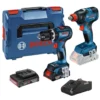 Llave de Impacto + Taladro Percutor 18V 1/2" Brushless 2 Bat y Carg Bosch 0615.A00.261-000