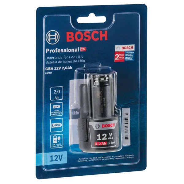 Bateria de Iones de Litio de 12 V Max 2, 0 Ah GBA 12V Max Bosch 1600.A00.21D-000
