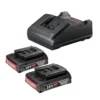 Starter Kit 2 Baterías Ion de Litio 18V 2.0 Ah + Cargador Bosch 1600.A02.RN1-000