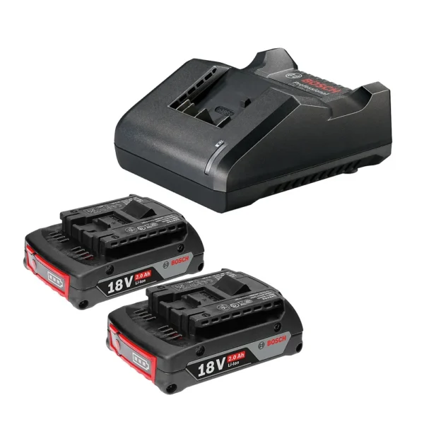 Starter Kit 2 Baterías Ion de Litio 18V 2.0 Ah + Cargador Bosch 1600.A02.RN1-000