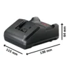 Starter Kit 2 Baterías Ion de Litio 18V 2.0 Ah + Cargador Bosch 1600.A02.RN1-000