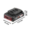 Baterias de Iones de Litio de 18 V GBA 18V 2,0 Ah 1600.Z00.036-000