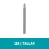 Fresa de Alta Vel Cónica 1/8" Dremel 118 2615.000.118-000