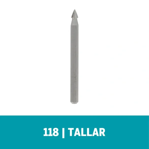 Fresa de Alta Vel Cónica 1/8" Dremel 118 2615.000.118-000
