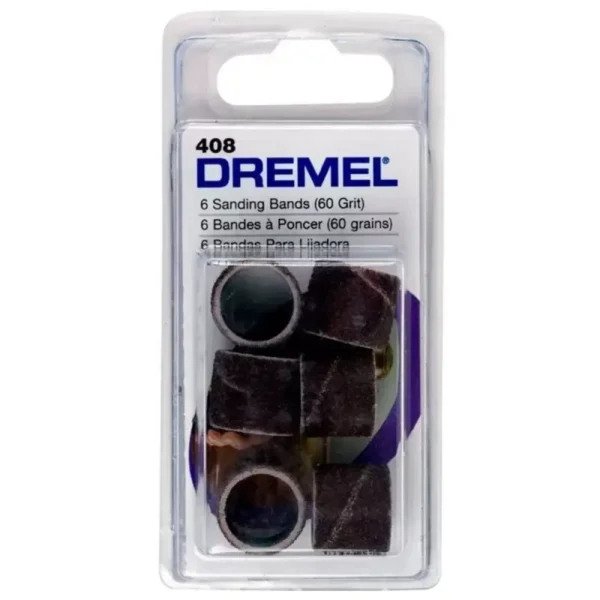 Banda de lija 1/2 Grano 60 6 Unid Dremel 408 2615.000.408-000