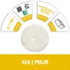 Disco de pulir 1/26 Unid Dremel 414 2615.000.414-000